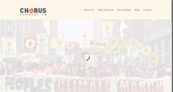 Desktop Screenshot of chorusfoundation.org